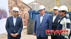 Боздид аз ҷараёни корҳо дар нақбҳои обқабулкунандаи доимӣ ва шахтаҳои дарвозаҳои он  дар Неругоҳи обии “Роғун”