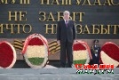 Иштирок дар маросими гулчанбаргузорӣ ва паради ҳарбӣ дар Боғи Ғалабаи шаҳри Душанбе